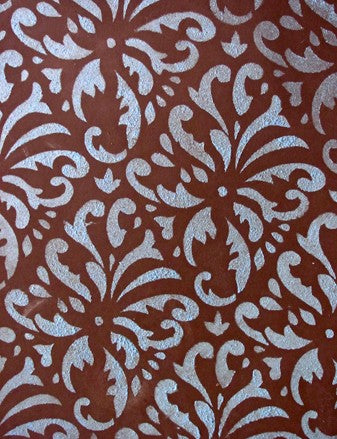 Indian Print Damask Stencil