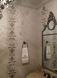 Pompeian Ornament Damask Stencil