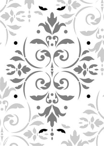 Pompeian Ornament Damask Stencil