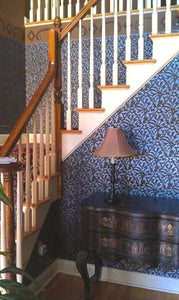 Indian Print Damask Stencil