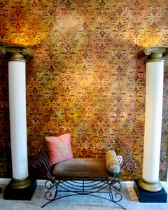 Pompeian Ornament Damask Stencil